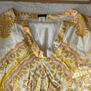 J Crew linen tunic dress